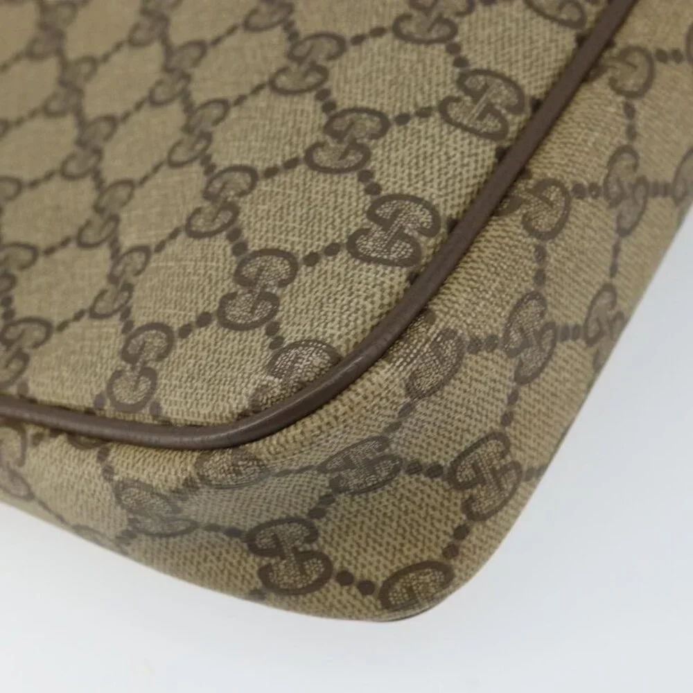 Authentic GUCCI GG Supreme Shoulder Bag PVC Beige Gold 56 02 068 - Picture 5 of 16